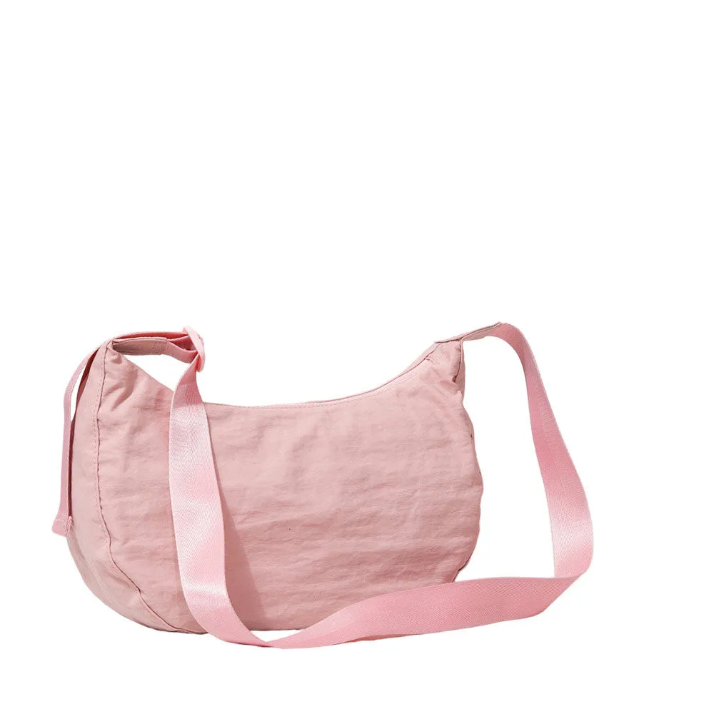 Solid Nylon Sling Bag Crossbody Bag