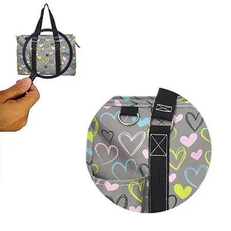 Sweet Hearts NGIL Zippered Caddy Organizer Tote Bag