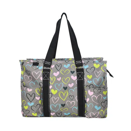 Sweet Hearts NGIL Zippered Caddy Organizer Tote Bag