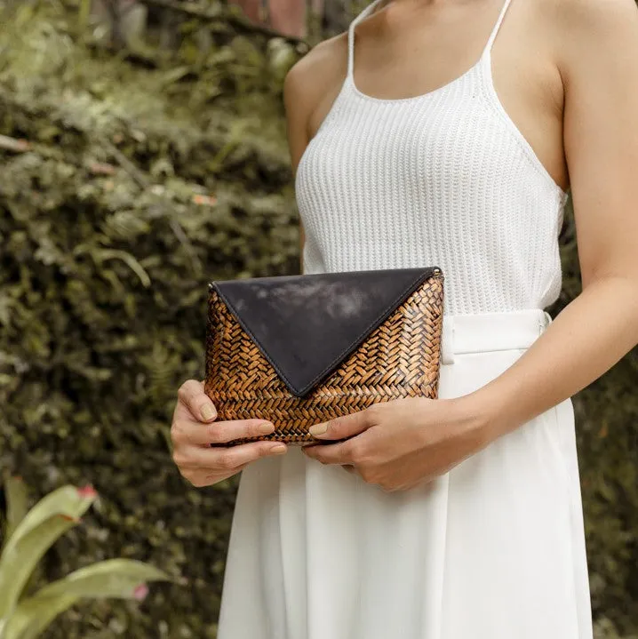 The Bamboo Clutch in Copper