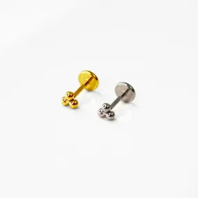 Tiny Trio Flat Back Nose Stud