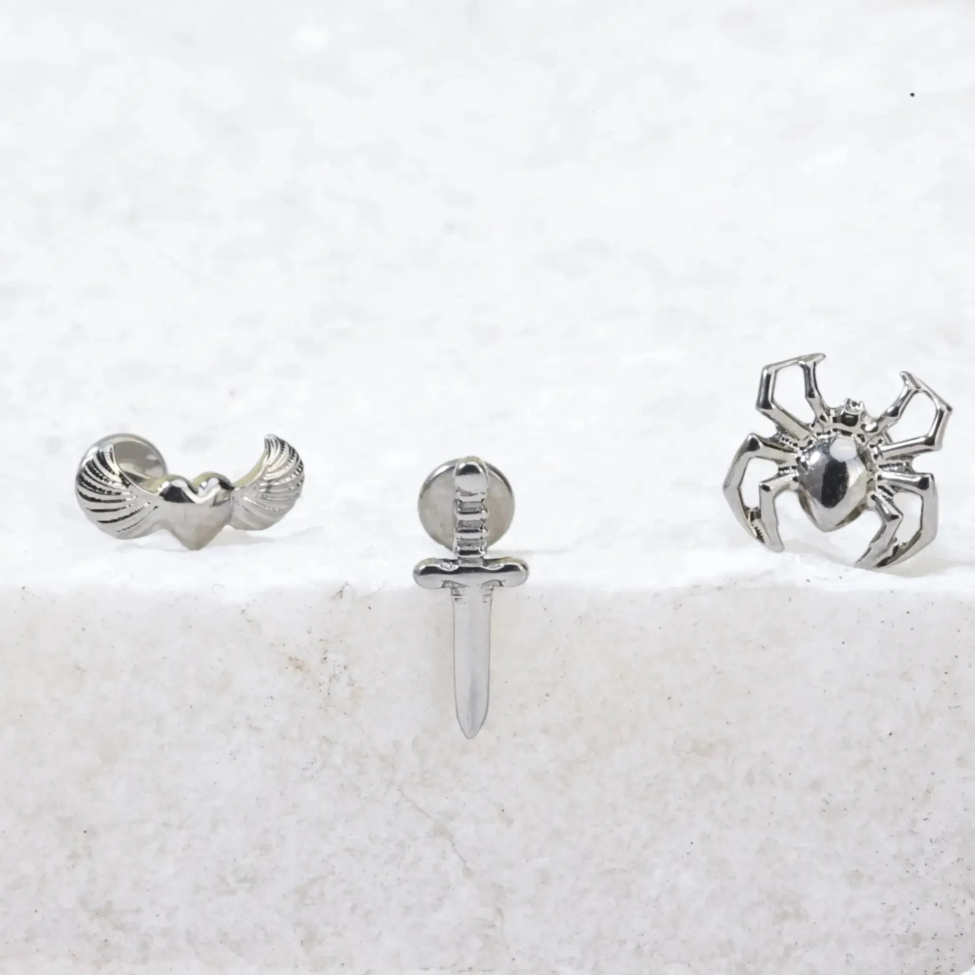 Titanium Solid Sword Piercing Stud