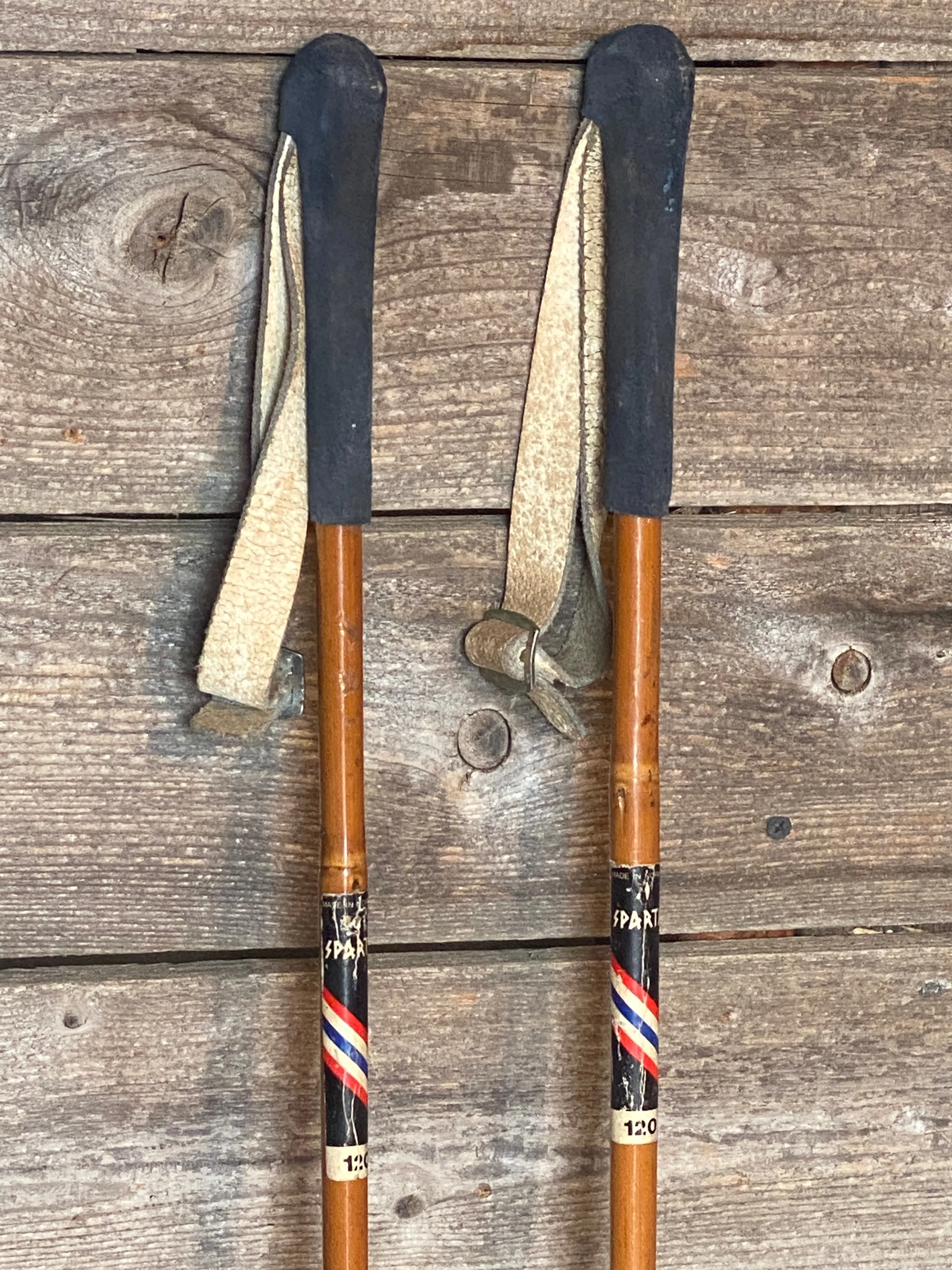 Vintage Bamboo Ski Poles