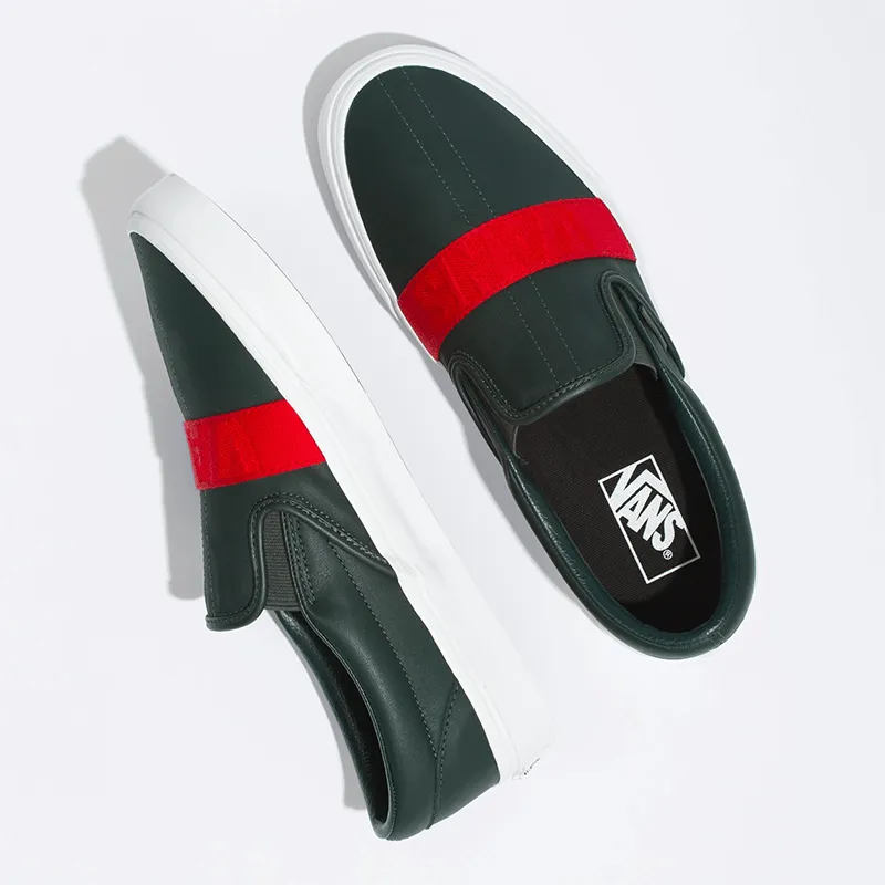 [VN0A5HZR9JF] LEATHER & WEBBING CLASSIC SLIP-ON WEBBING