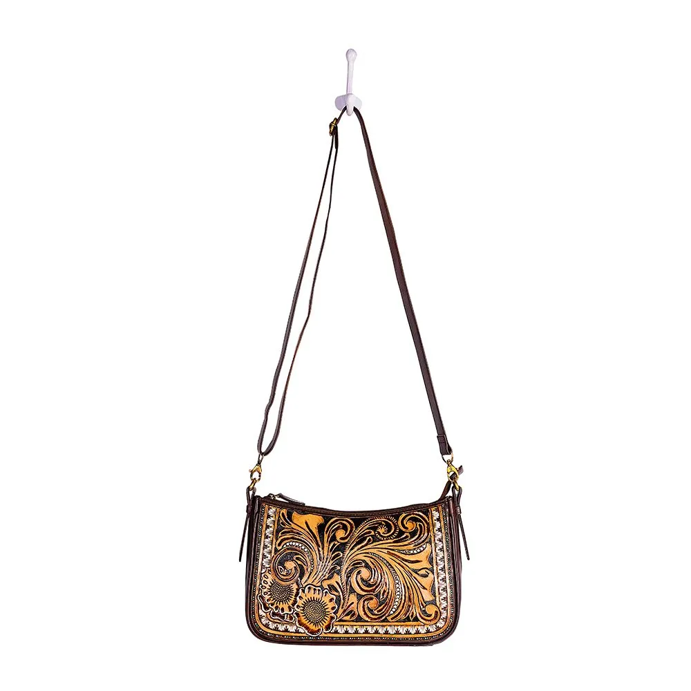 Whitley Way Hand-Tooled Bag