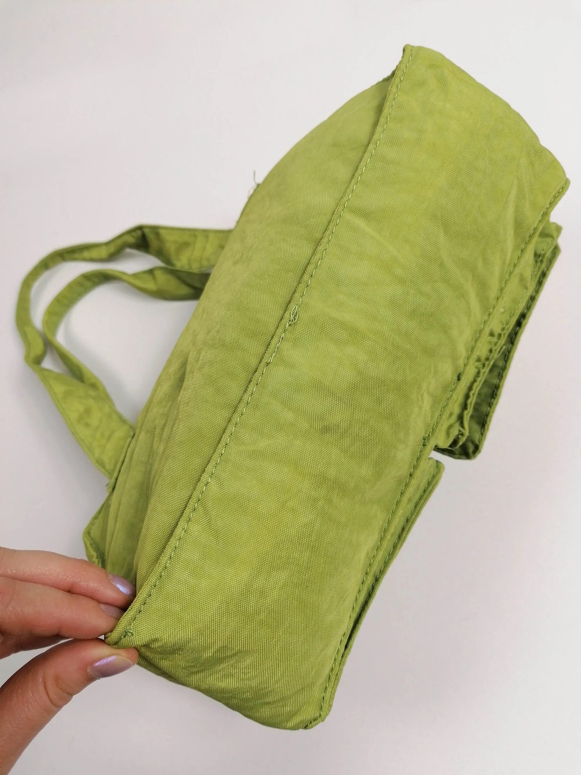 Y2K Green Bag Nylon Baby-Bag