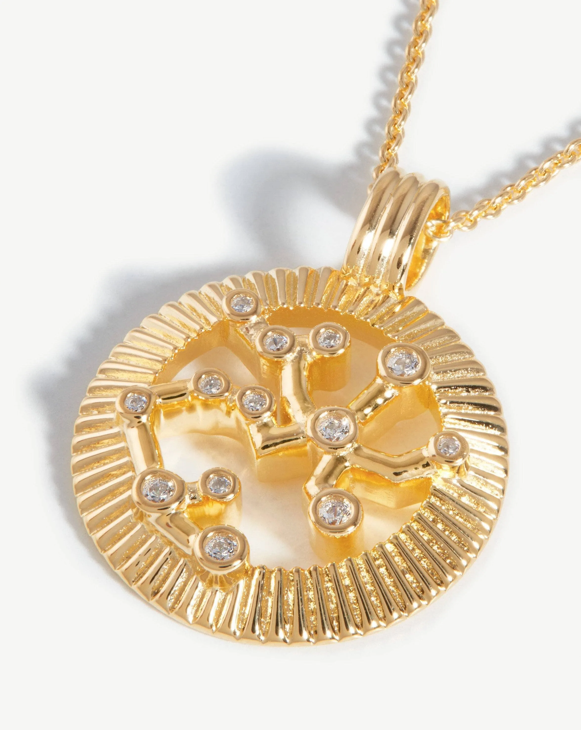 Zodiac Constellation Pendant Necklace - Sagittarius | 18ct Gold Plated Vermeil/Sagittarius