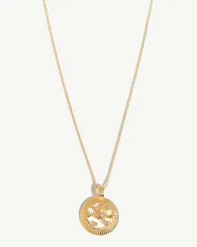 Zodiac Constellation Pendant Necklace - Sagittarius | 18ct Gold Plated Vermeil/Sagittarius