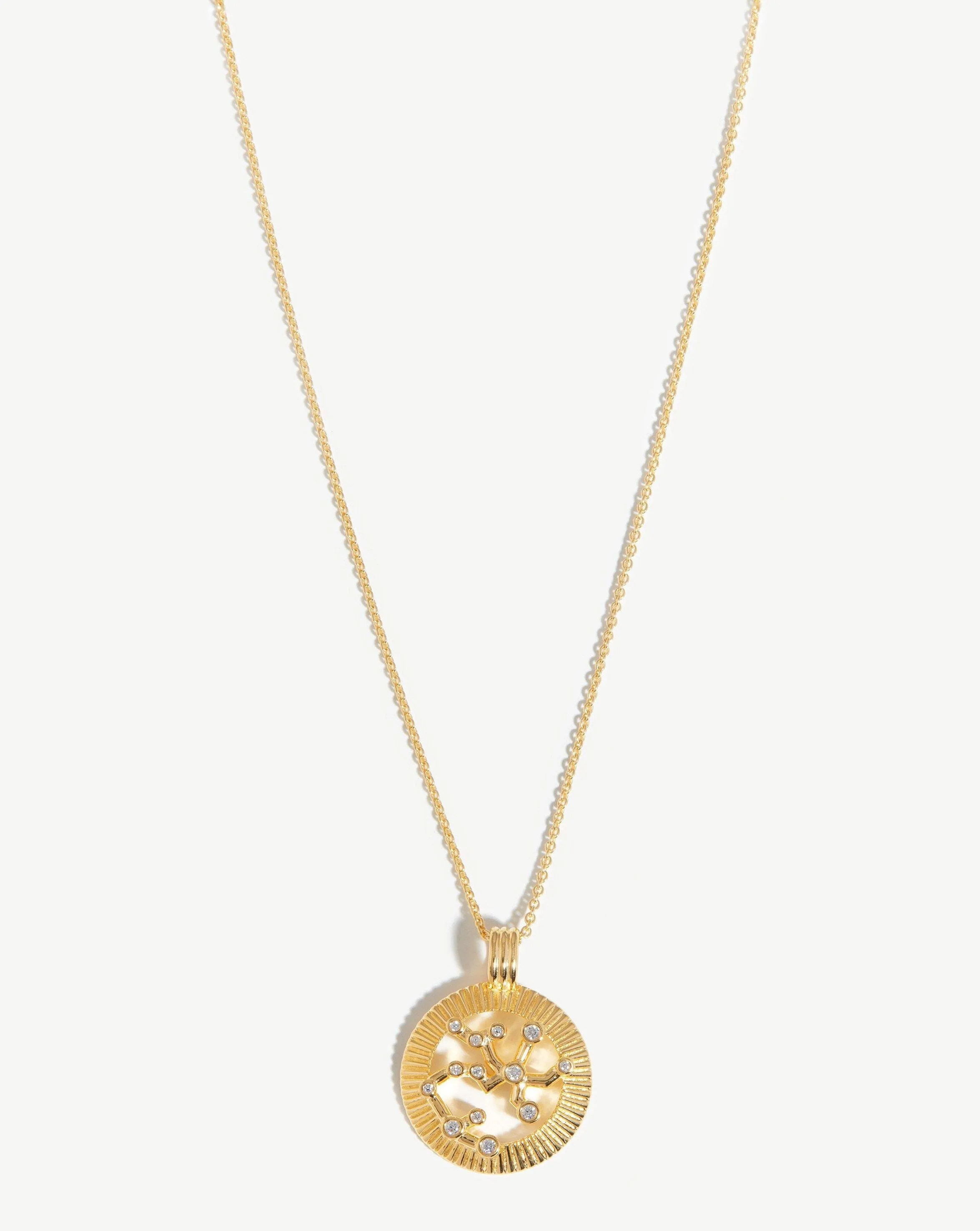 Zodiac Constellation Pendant Necklace - Sagittarius | 18ct Gold Plated Vermeil/Sagittarius